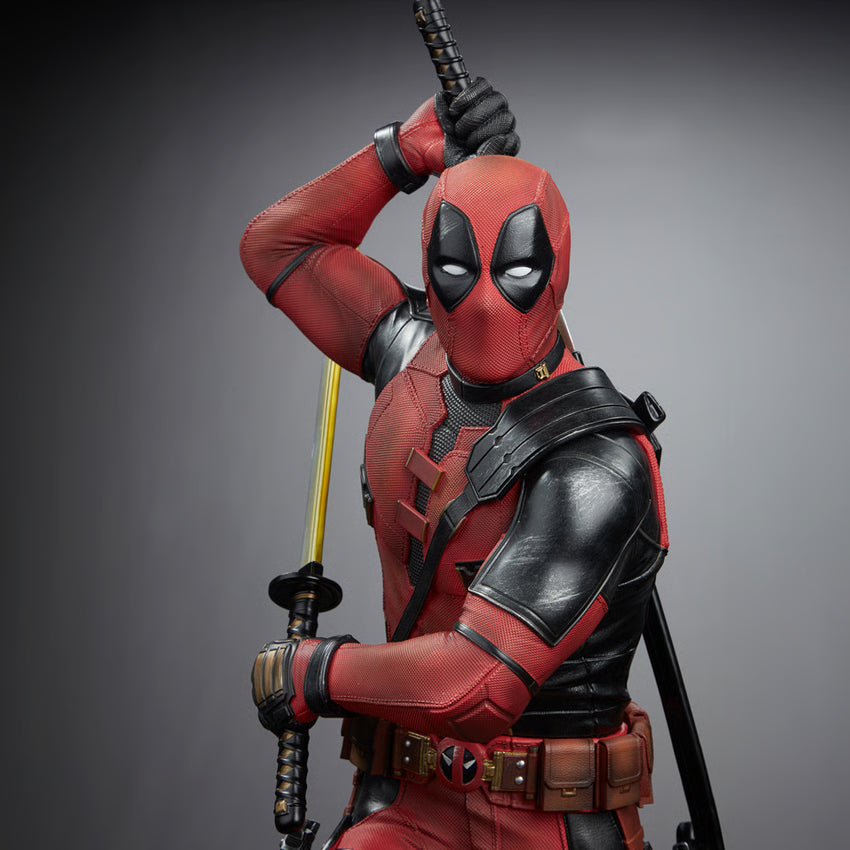 Deadpool Marvel Deadpool and Wolverine Movie Quarter Scale Statue by Iron Studios