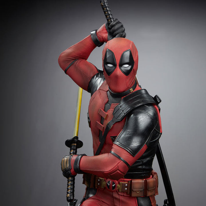 Deadpool Marvel Deadpool &amp; Wolverine Movie Quarter Scale Statue by Iron Studios