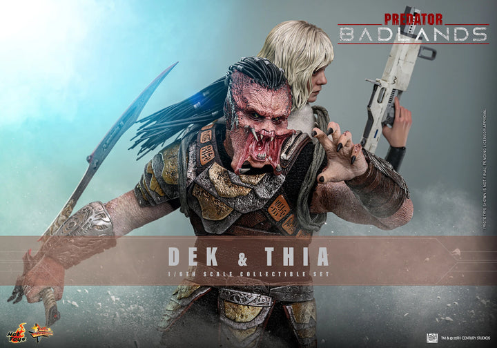 *Pre-Order* Dek and Thia (Predator: Badlands) Sixth Scale Figure Set by Hot Toys