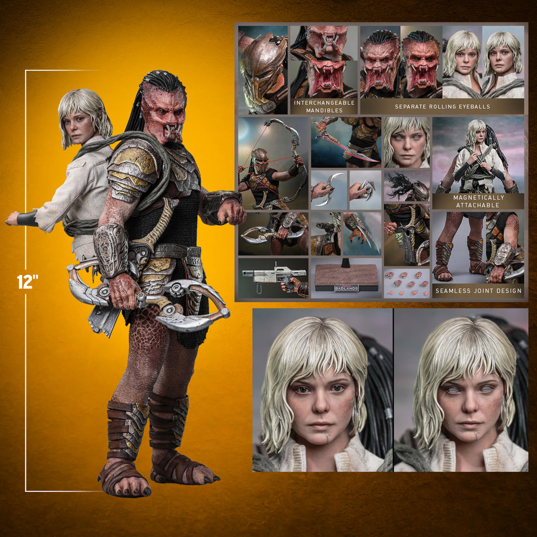 *Pre-Order* Dek and Thia (Predator: Badlands) Sixth Scale Figure Set by Hot Toys