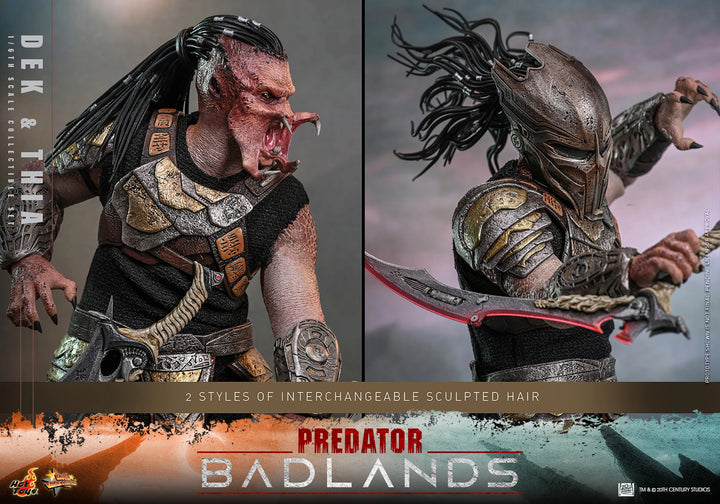 *Pre-Order* Dek and Thia (Predator: Badlands) Sixth Scale Figure Set by Hot Toys