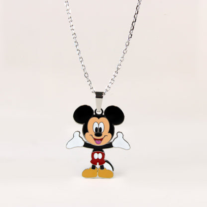 Mickey Mouse Disney Enamel Charm Necklace