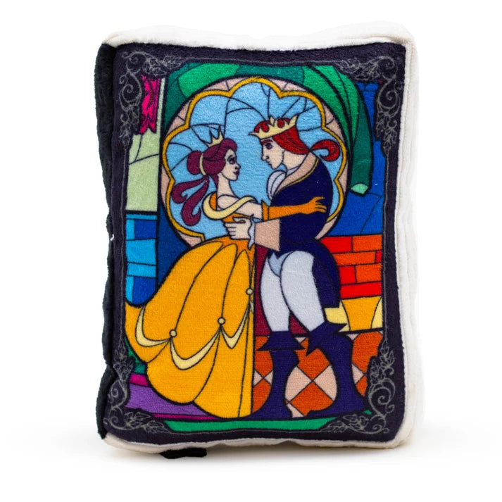 Disney Beauty and the Beast Book Squeaker Plush Dog Toy