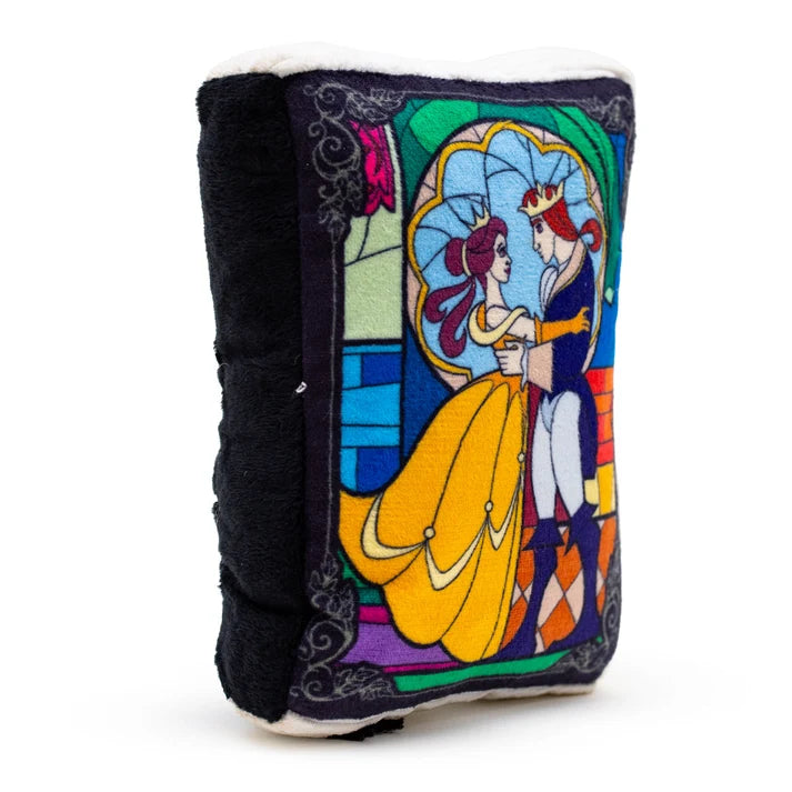 Disney Beauty and the Beast Book Squeaker Plush Dog Toy