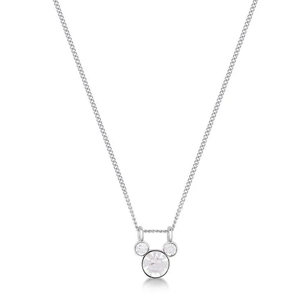 Disney Mickey Mouse April Birthstone Crystal Necklace