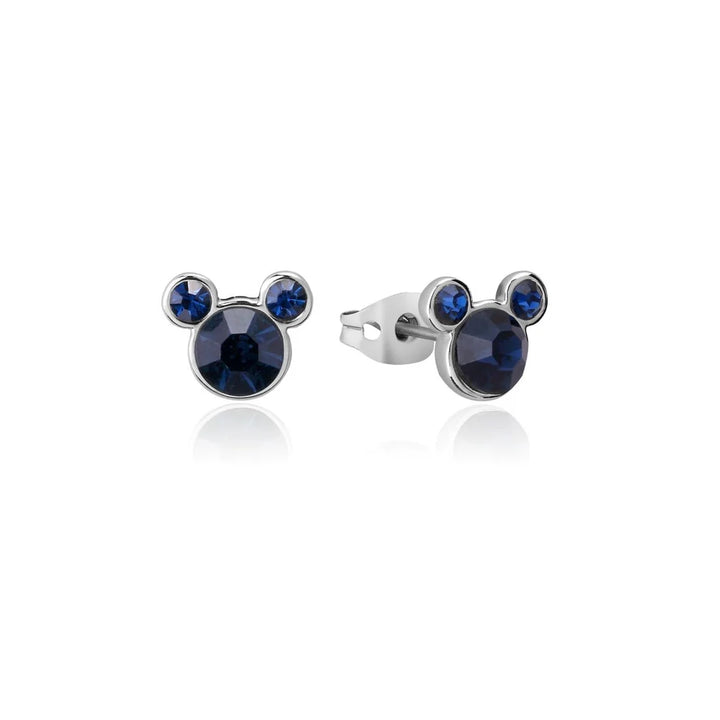 Disney Mickey Mouse December Birthstone Crystal Stud Earrings