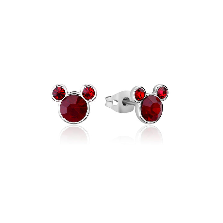 Disney Mickey Mouse January Birthstone Crystal Stud Earrings