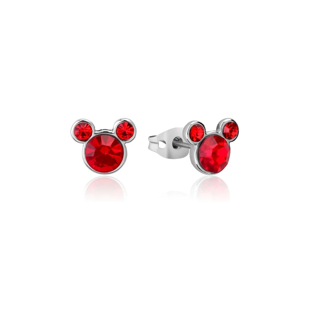 Disney Mickey Mouse July Birthstone Stud Earrings