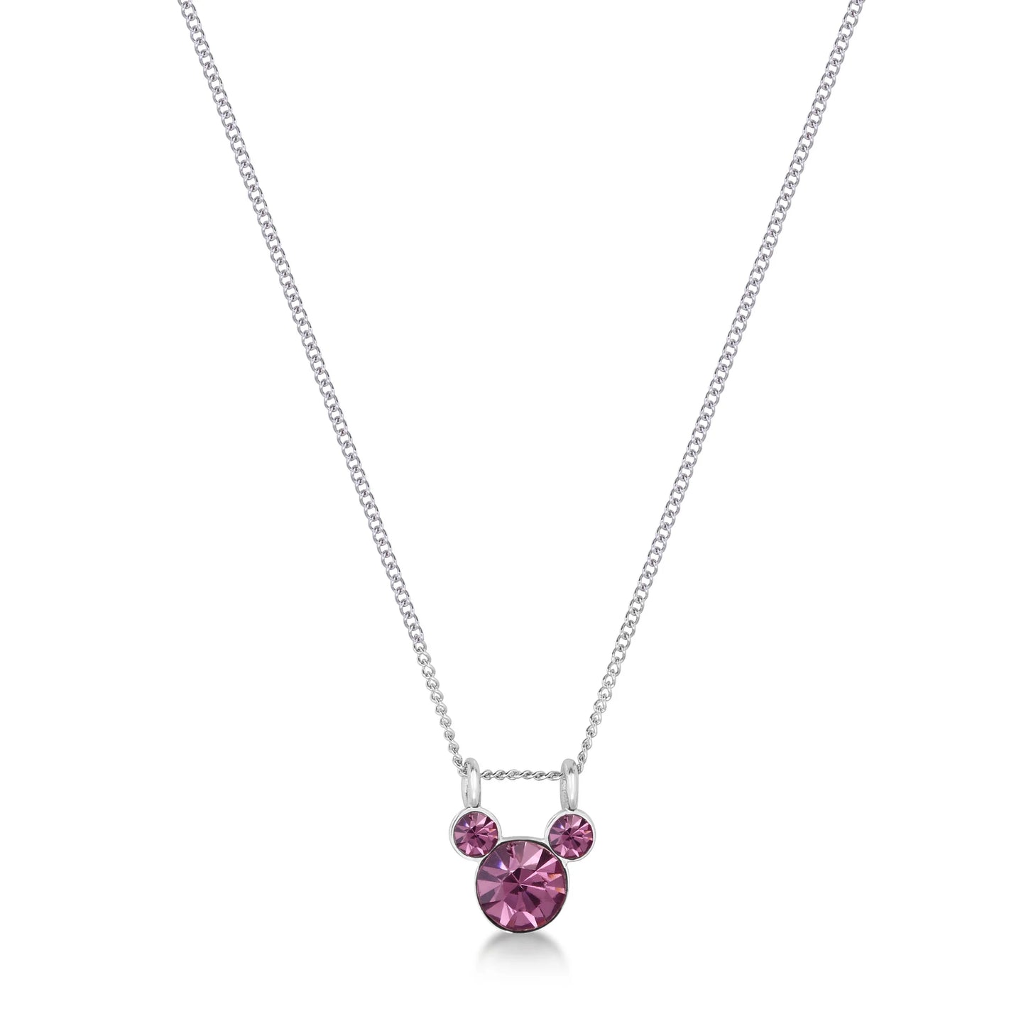 Disney Mickey Mouse June Birthstone Necklace