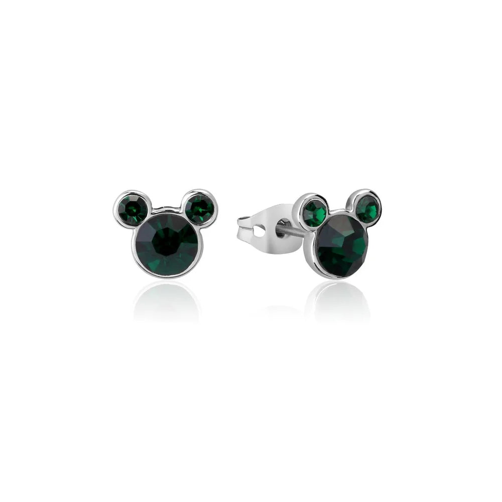 Disney Mickey Mouse May Birthstone Crystal Stud Earrings