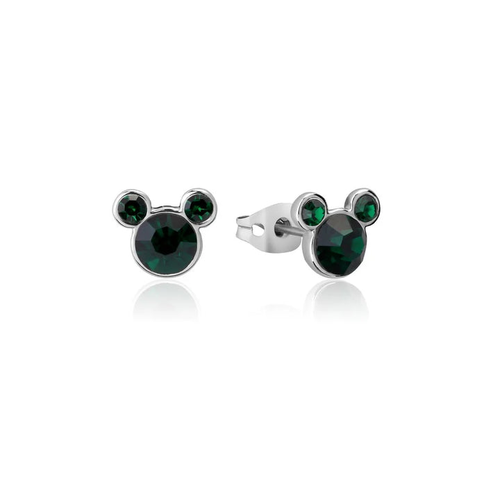 Disney Mickey Mouse May Birthstone Crystal Stud Earrings
