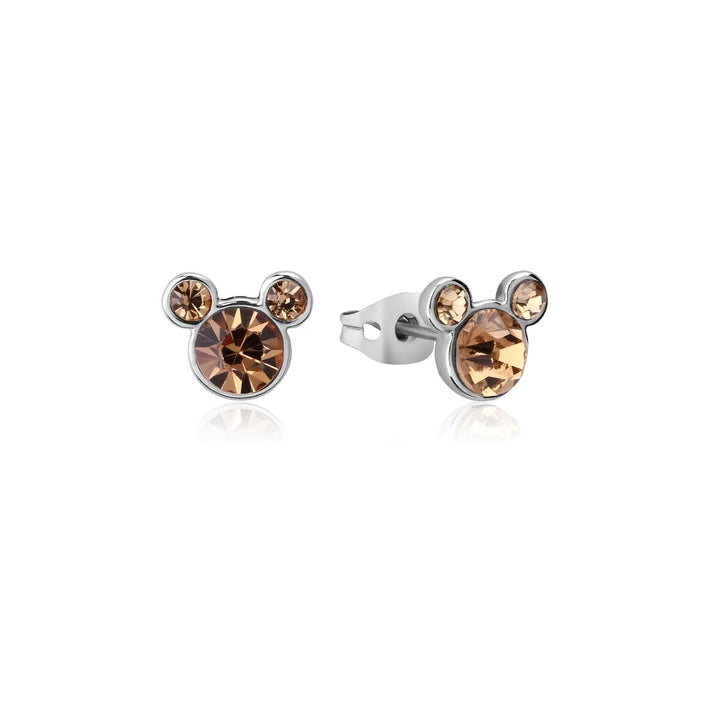 Disney Mickey Mouse November Birthstone Crystal Stud Earrings