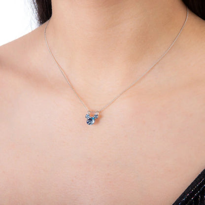 Disney Mickey Mouse September Birthstone Necklace