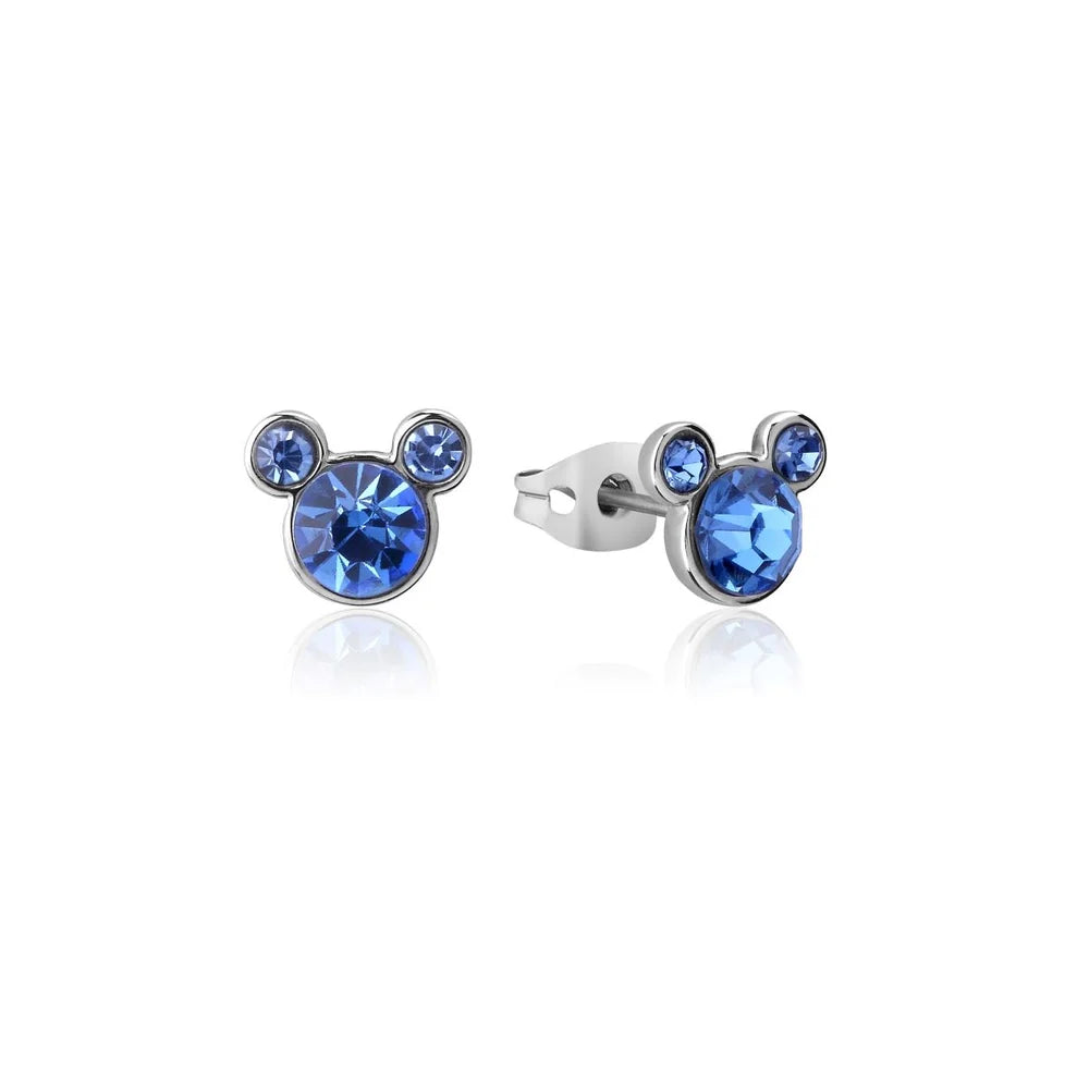 Disney Mickey Mouse September Birthstone Stud Earrings