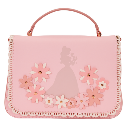 Disney Princess Belle Floral Lace Crossbody Bag by Loungefly