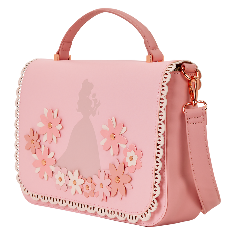 Disney Princess Belle Floral Lace Crossbody Bag by Loungefly
