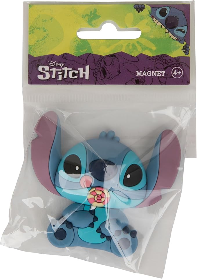 Disney Stitch with Lollipop Lilo &amp; Stitch 3D Foam Magnet