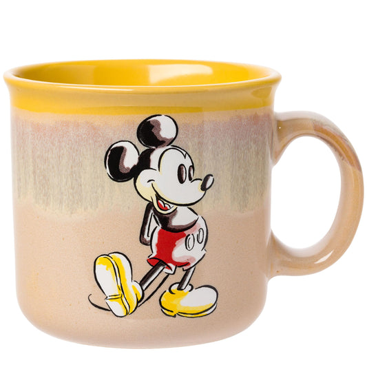Disney Classic Vintage Mickey Mouse Sketch Ceramic Camper Mug