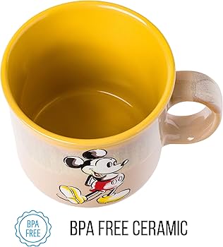 Disney Classic Vintage Mickey Mouse Sketch Ceramic Camper Mug