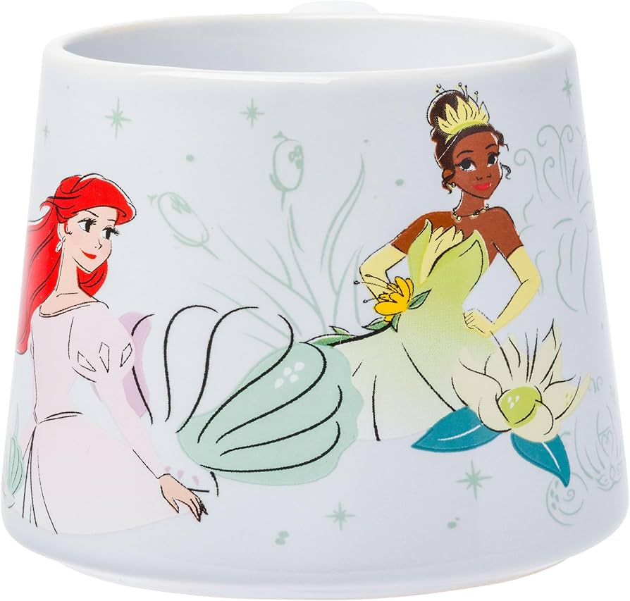 Disney Princess Icon Sparkle Line Up Tapered Pottery Mug