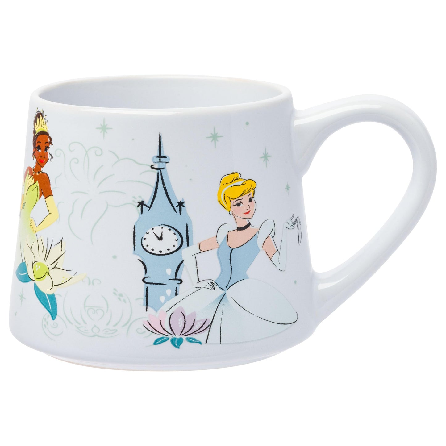 Disney Princess Icon Sparkle Line Up Tapered Pottery Mug