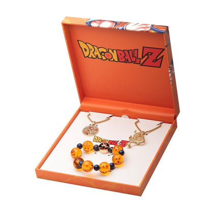 Dragon Ball Pendant Necklace and Bracelet Collector Gift Set