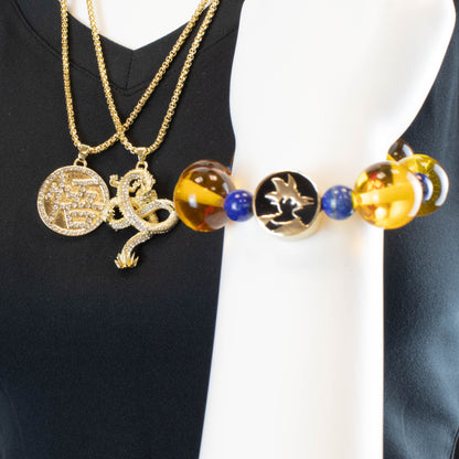 Dragon Ball Pendant Necklace and Bracelet Collector Gift Set