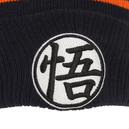 Dragon Ball Z Goku Kanji Blue Cuff Beanie Hat