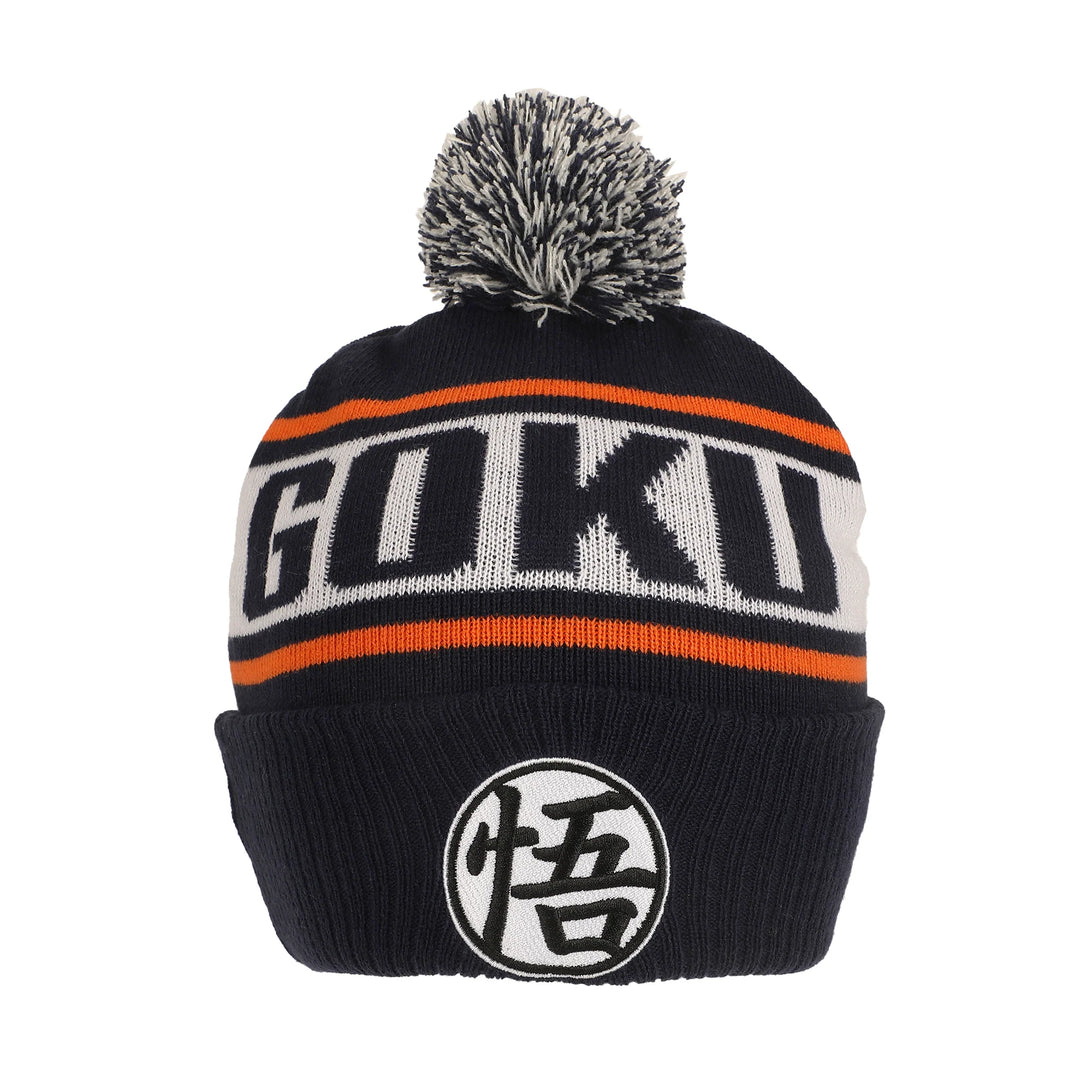 Dragon Ball Z Goku Kanji Blue Cuff Beanie Hat
