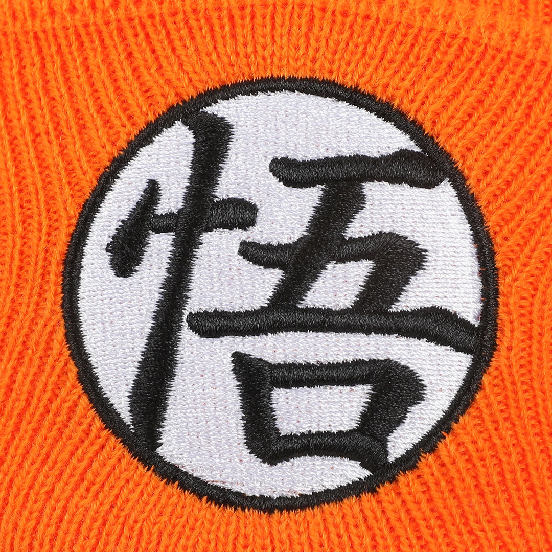 Dragon Ball Z Symbol Patch Orange Cuff Beanie Hat