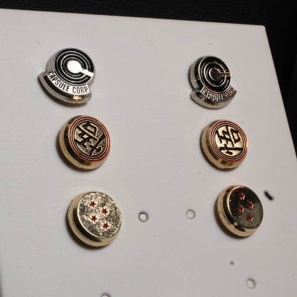 Dragon Ball Z Symbols Stud Earrings 3 Pack