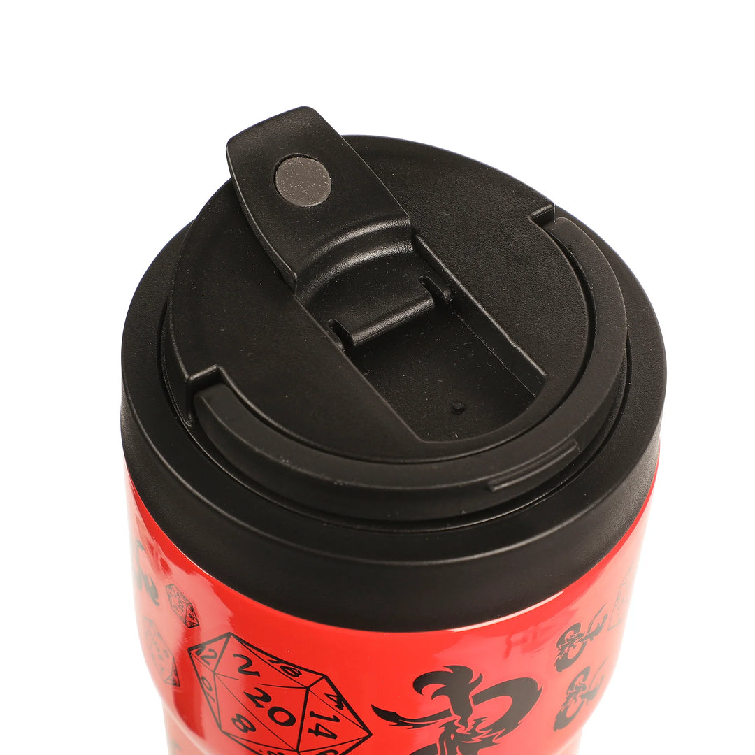 Dungeons &amp; Dragons D&amp;D DnD D20 Dice 27 Oz Travel Tumbler