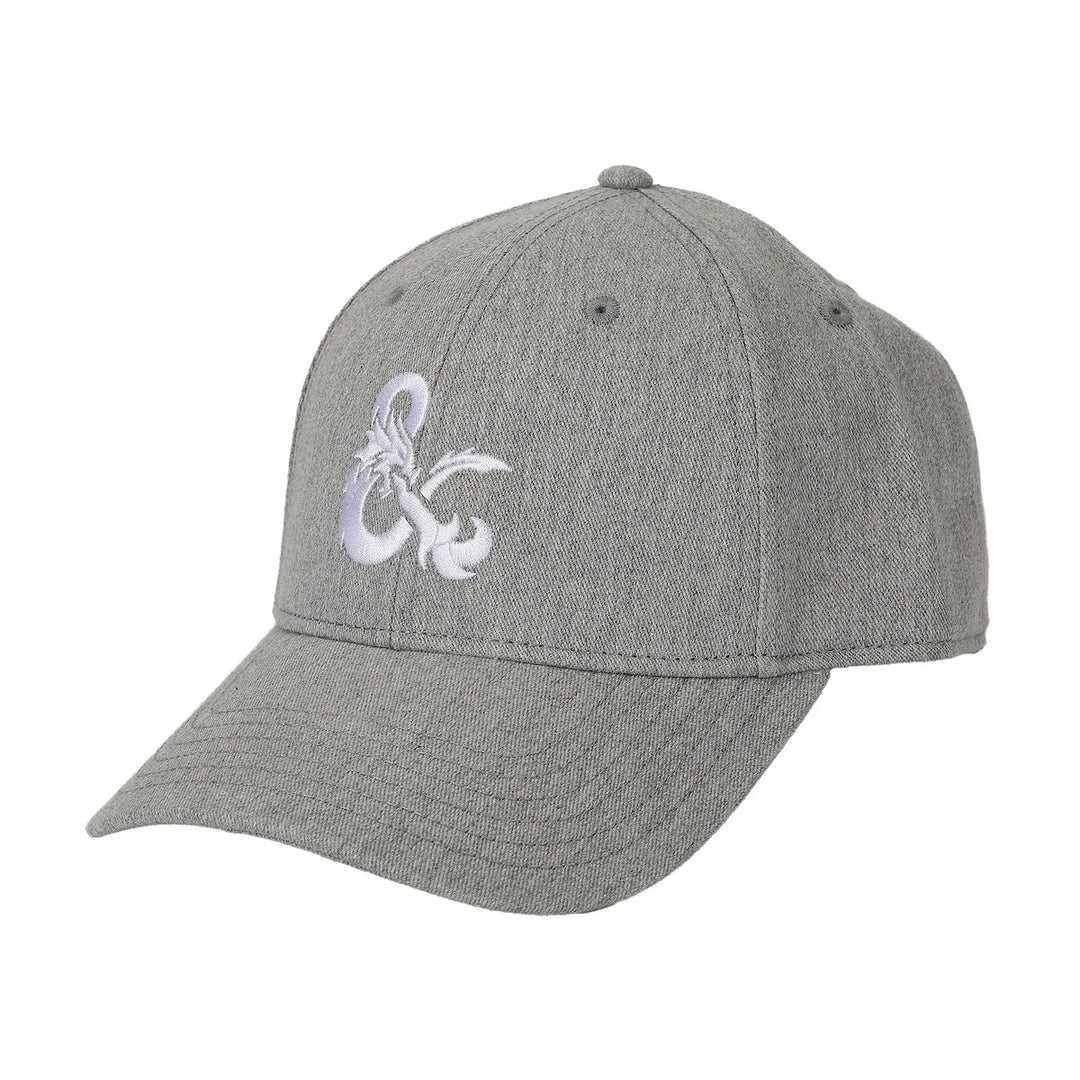 Dungeons &amp; Dragons DnD D&amp;D Logo Gray Baseball Hat