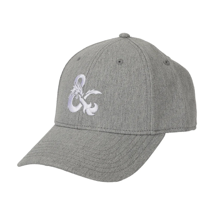 Dungeons &amp; Dragons DnD D&amp;D Logo Gray Baseball Hat