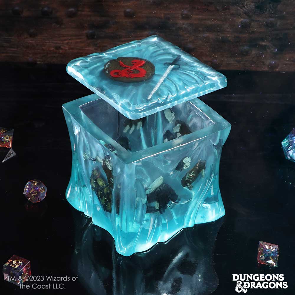 Dungeons & Dragons D&D Gelatinous Collectible Cube Dice Box
