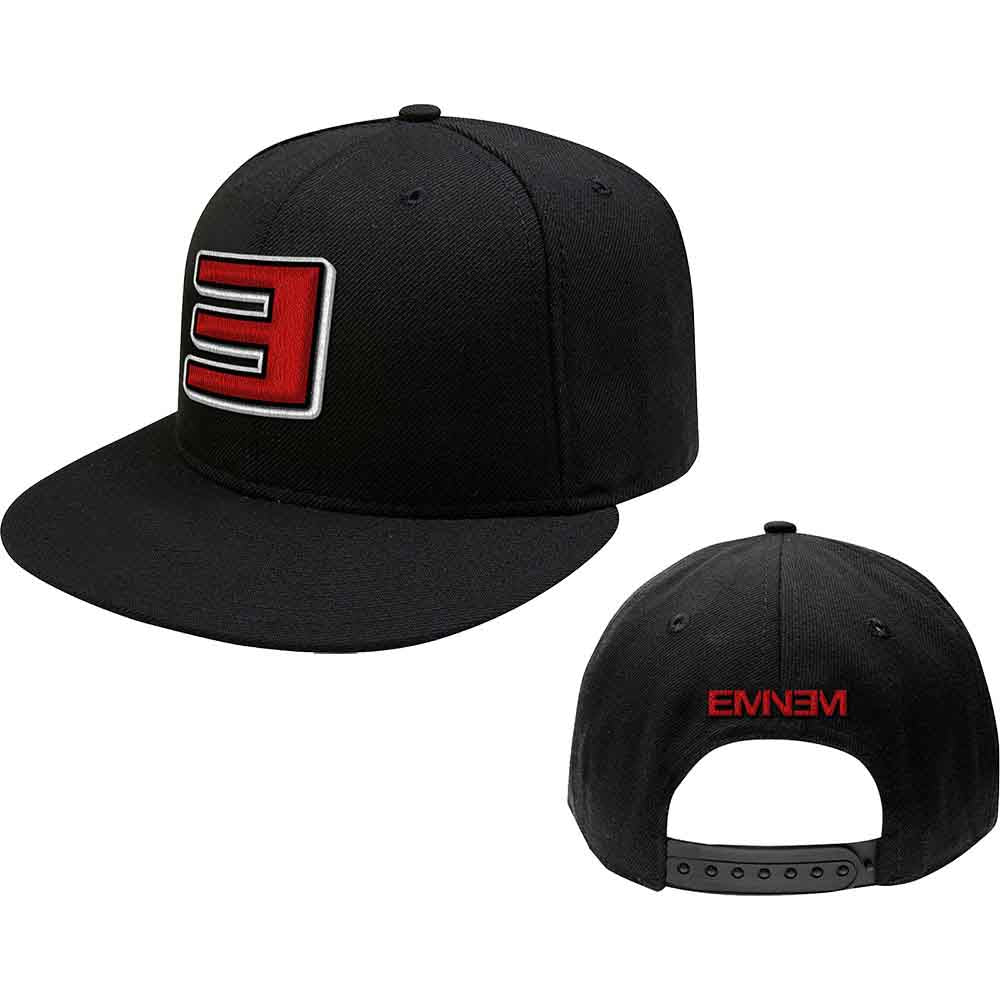 Eminem Snapback Cap: Reverse E (Black)