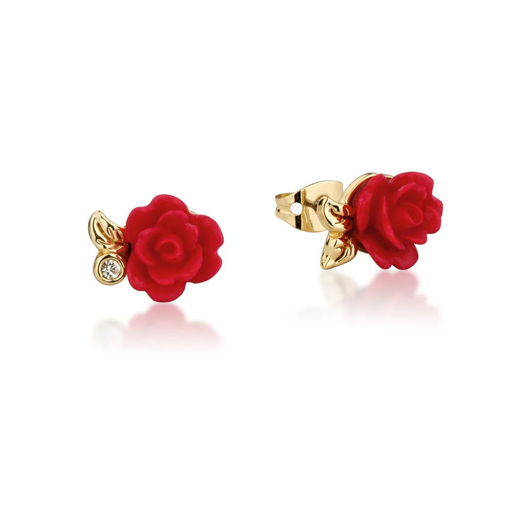 Enchanted Rose Disney Beauty and the Beast Stud Earrings