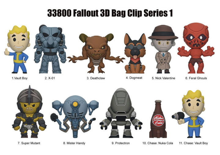 Fallout 3D Foam Bag Clip Blind Bag Display Case of 24