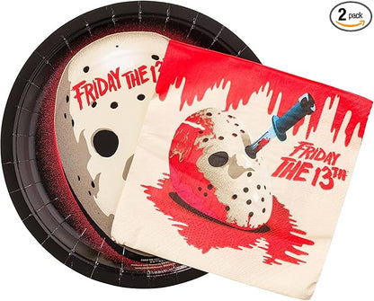 Friday the 13th Paper Napkin and Plate Party Pack