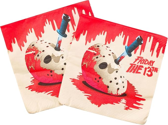 Friday the 13th Paper Napkin and Plate Party Pack