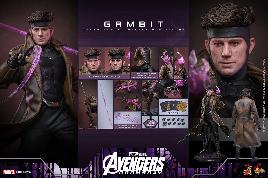 *Pre-Order* Gambit (Avengers: Doomsday) Sixth Scale Figure by Hot Toys