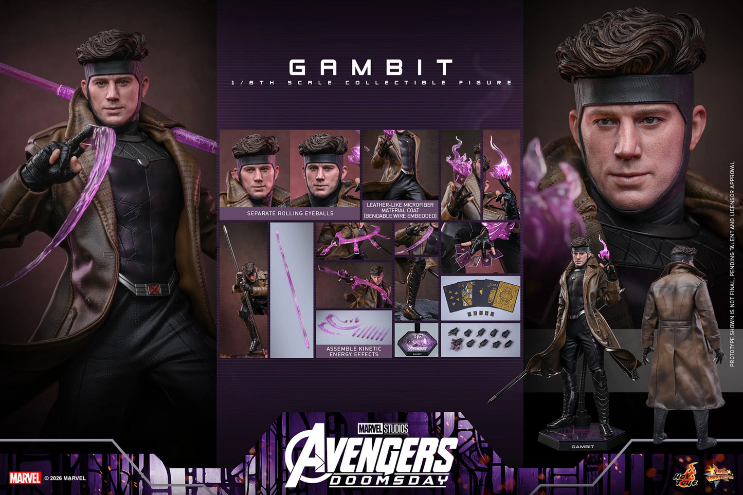 *Pre-Order* Gambit (Avengers: Doomsday) Sixth Scale Figure by Hot Toys