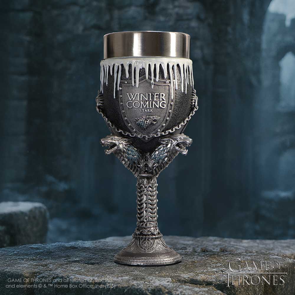 Game of Thrones House Stark "Winter is Coming" Goblet