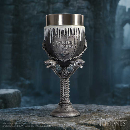 Game of Thrones House Stark "Winter is Coming" Goblet