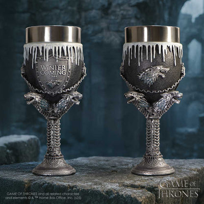 Game of Thrones House Stark "Winter is Coming" Goblet
