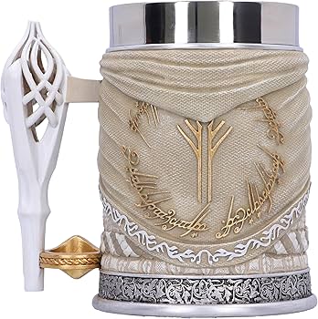 Lord of the Rings Gandalf the White Sculpted Stainless Steel Tankard