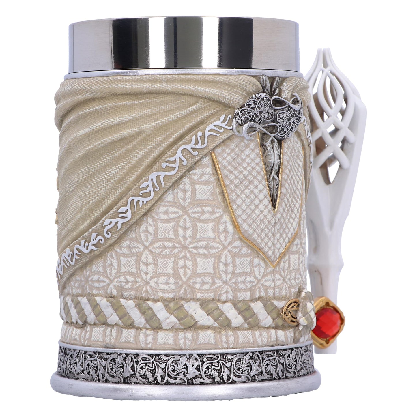 Lord of the Rings Gandalf the White Sculpted Stainless Steel Tankard
