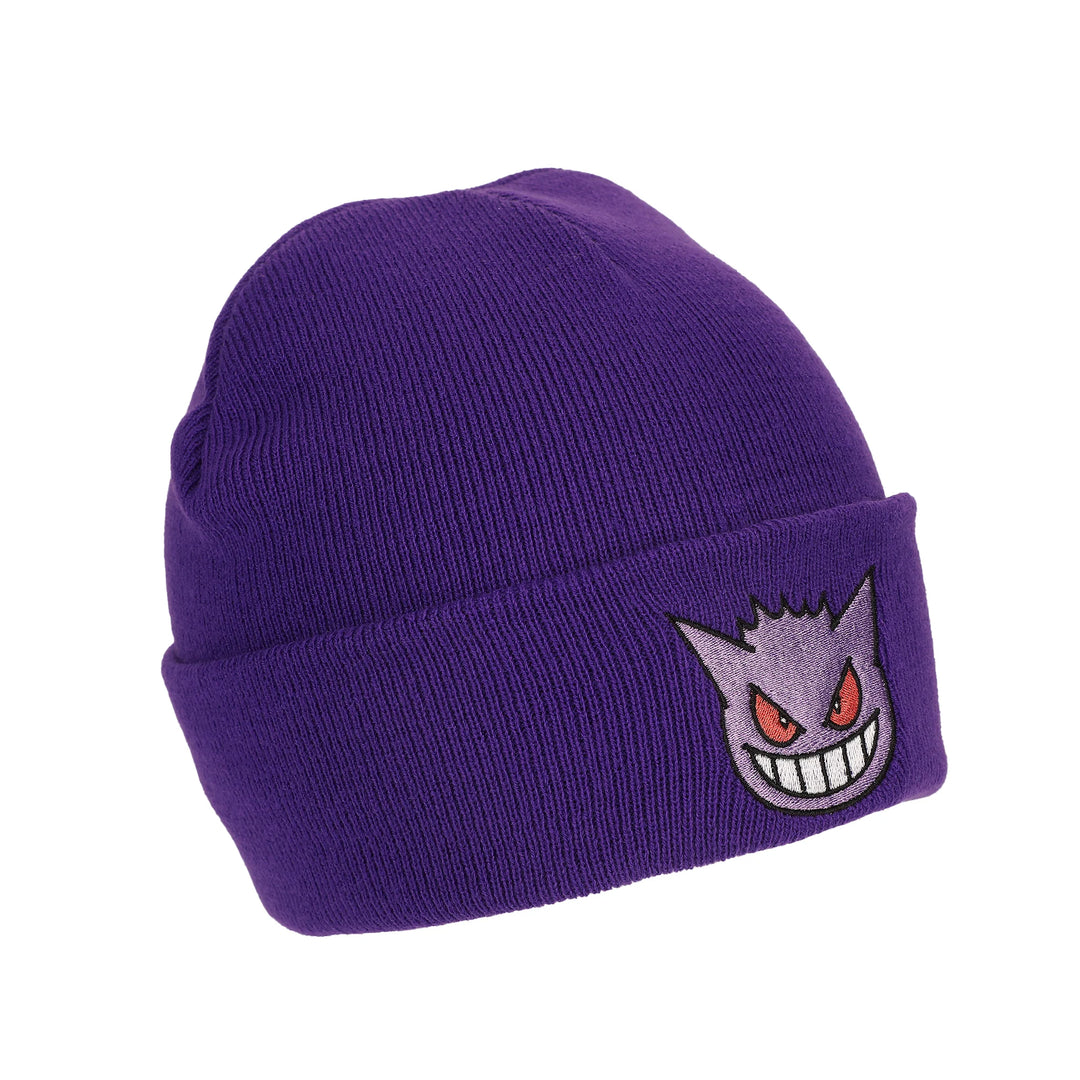 Gengar Pokemon Embroidery Knit Cuff Beanie