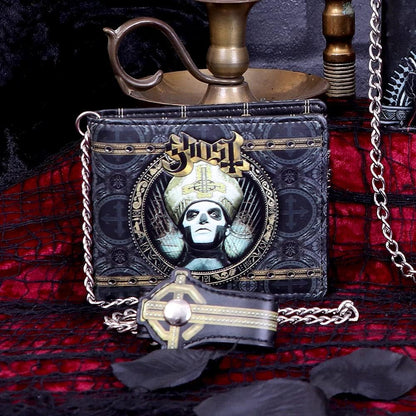 Ghost Rock Band Gold Meliora Chain Wallet