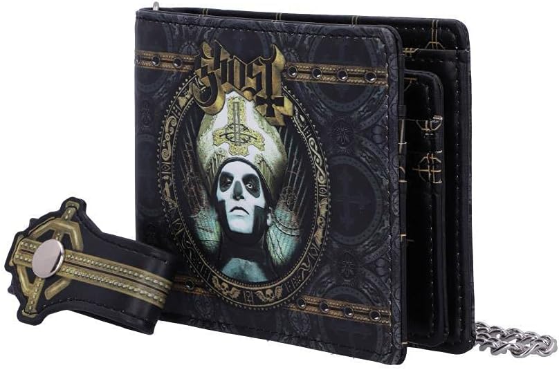 Ghost Rock Band Gold Meliora Chain Wallet